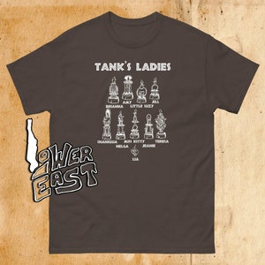 Tank&#39;s Ladies/Trophies Graphic T shirt - Surf&#39;s Up - Shia LaBeauf, Jeff Bridges