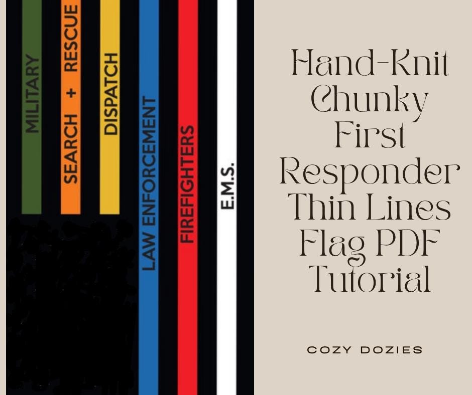 Chunky Knit First Responder Blanket Pattern | Arm Knitting DIY (PDF ...