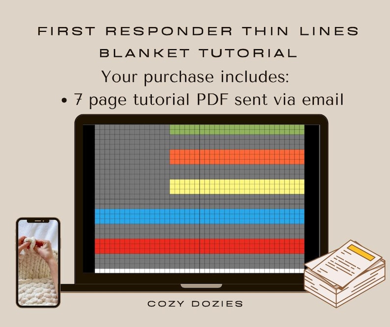 Chunky Knit First Responder Blanket Pattern | Arm Knitting DIY (PDF ...