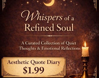 Poetry Ebook | Healing, Self Reflection, Dark Journal (Digital Download)