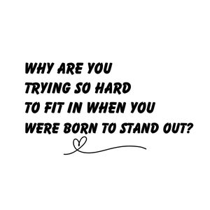 stand out print | self love wall art | definition print | minimalist poster | home decor printable wall art | digital download