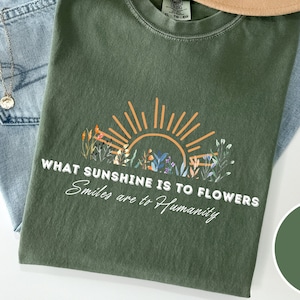 Wild Flowers Shirt, Floral Shirt, Botanical Shirt, Nature Lover Shirt, Comfort Colors Boho Cottagecore Shirt, Gardener Floral Nature Plants