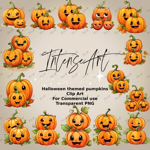 Halloween pumpkins clipart, modern pumpkin clipart, cute pumpkin clipart, pumpkin png files, halloween png, halloween clipart