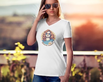 Girl Power/Woman Power,feminista, camiseta feminista, igualdad de género, estilo 70