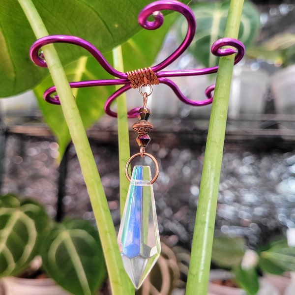 Underwire - Suncatcher,Beads; Stems, Plant Gifts, Trellis, Plant Support