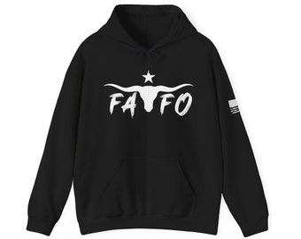 FAFO Lone Star Männer/Frauen/Unisex Heavy Blend ™ Kapuzen-Sweatshirt