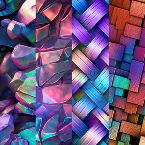 Iridescent Textures - 20 Seamless Texture Patterns Digital Paper - Etsy