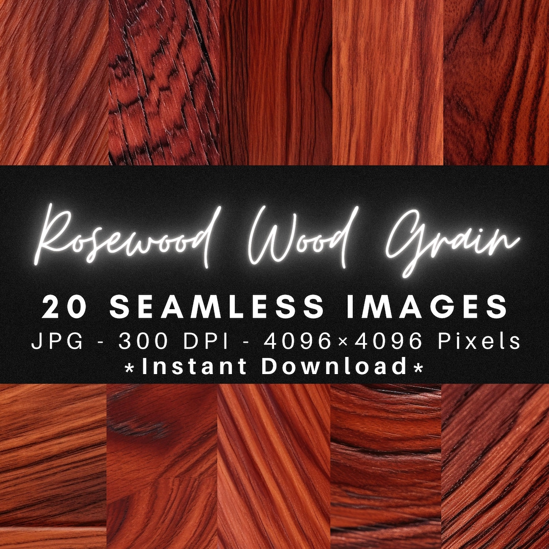 Rosewood Wood Grain 20 Seamless Patterns Textures Digital Paper - Etsy UK