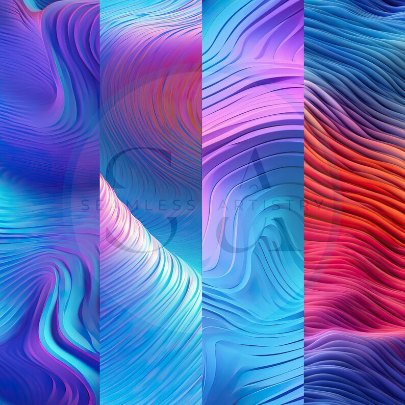 Iridescent Textures - 20 Seamless Texture Patterns Digital Paper - Etsy