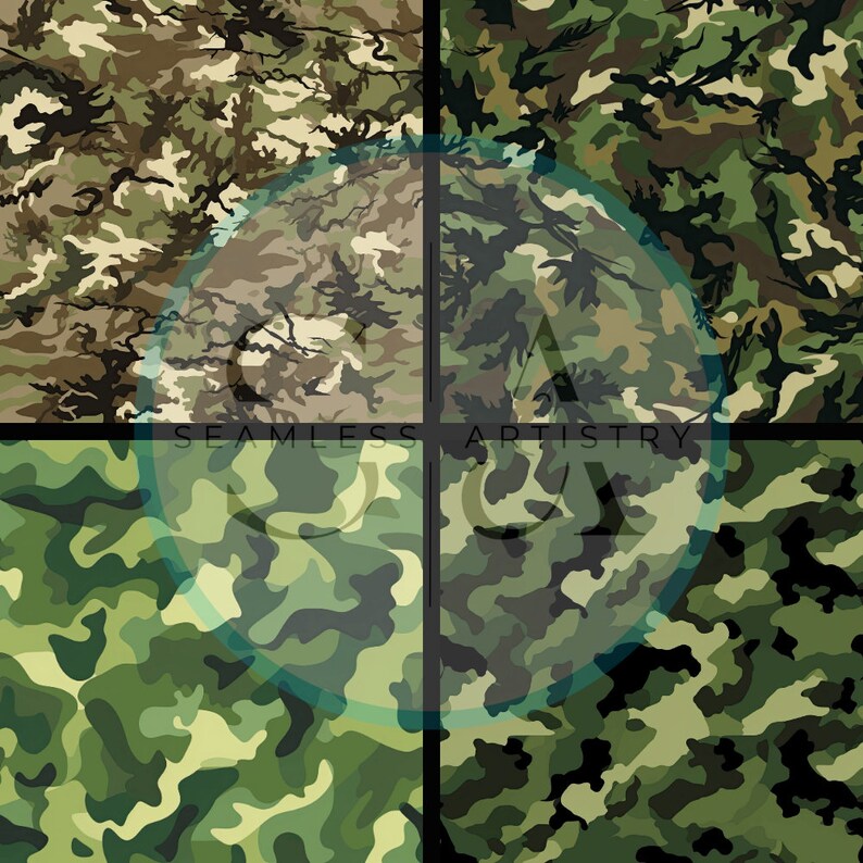 His Pattern His & Hers Camouflage - 20 Seamless Texture Patterns Digital Paper - Etsy