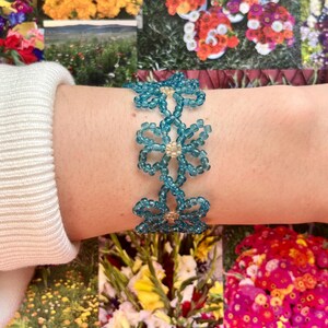 Handmade Flower Bead Bracelet