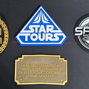3D Printed Signs Wall Art Inspired by Disney Parks