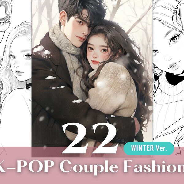 Korean Coloring Book - Etsy