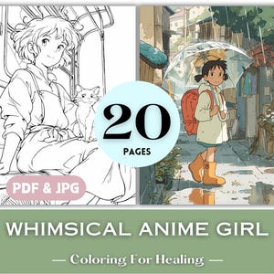 Pomysł na prezent urodzinowy dla miłośników Ghibli Manga Kolorowanki Japońskie Anime Bohaterki Ghibli Zainspirowane Mangą Dziewczyny Kolorowanka Strona Japonia Prezent