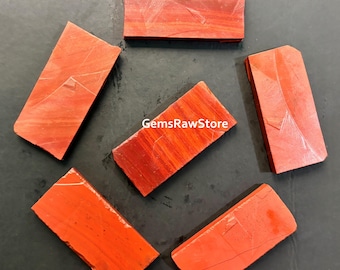 1 Piece Red Jasper Slab 40-50 MM Size, Jasper Raw Gemstone For Jewelry Making