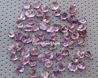 25 Pink Amethyst Raw Crystals: 8-10mm Rough Gemstones