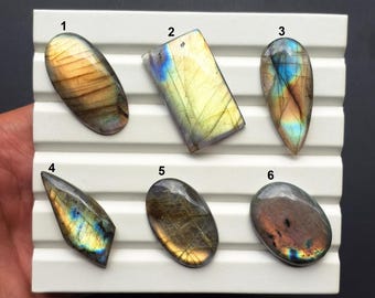 Natural Multi Flashy Labradorite Cabochon, A One Quality Labradorite Loose Gemstone For Jewelry Making, Pendant