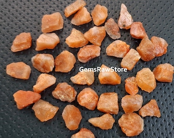 Raw Sunstone Gemstone Pieces (10) - 12-15 MM - Jewelry Making