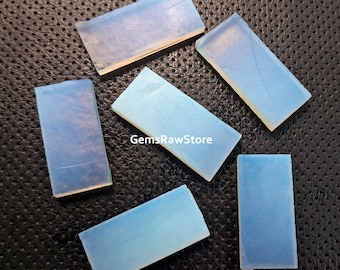 Blue Opalite Slab: Raw Crystal for Jewelry Making (1 Pc, 40-50 MM)