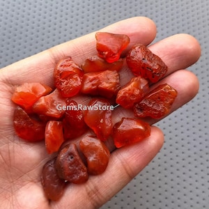10 Piece Pack Untreated Carnelian Rough 16-20 MM Size, Lovely Collection Carnelian Raw, Carnelian Rough For Jewelry Making, Pendant, Ring