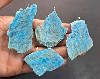 Neon Apatite Raw Slice, Unpolished Apatite Loose Specimen For Jewelry Making, Pendant