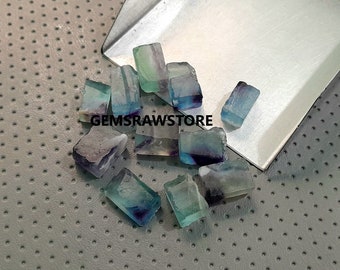 10 Rainbow Fluorite Rough Chunks: Healing Crystal (12-15mm) for Jewelry Making