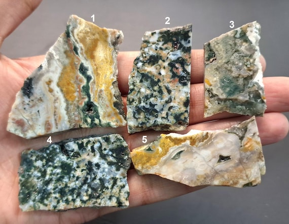 Natural Ocean Jasper Slice, Designer Ocena Jasper, Ocean Jasper Specimen, Ocean Jasper Loose Rough For Jewelry Making, Pendant