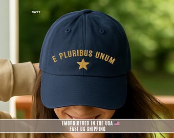 USA 250 Hat Embroidered E Pluribus Unum Cap 1776–2026 Patriotic Anniversary Personalized Baseball Hat Veteran Gift