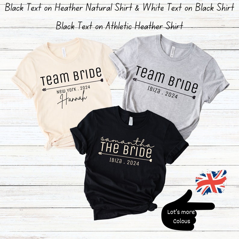 Personalised Hen Party T Shirts, Team Bride T Shirt, Hen Party Shirts ...