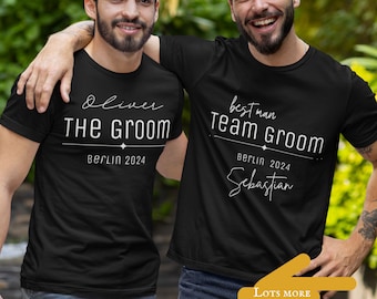 Personalized Stag Party T-Shirts: Team Groom, Bachelor Crew