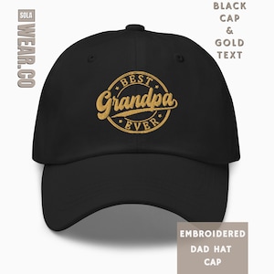 Geborduurde beste opa ooit retro papa pet Vaderdag cadeau voor opa grootvader verjaardagshoed van kinderen klassieke baseballpet cadeau van kinderen