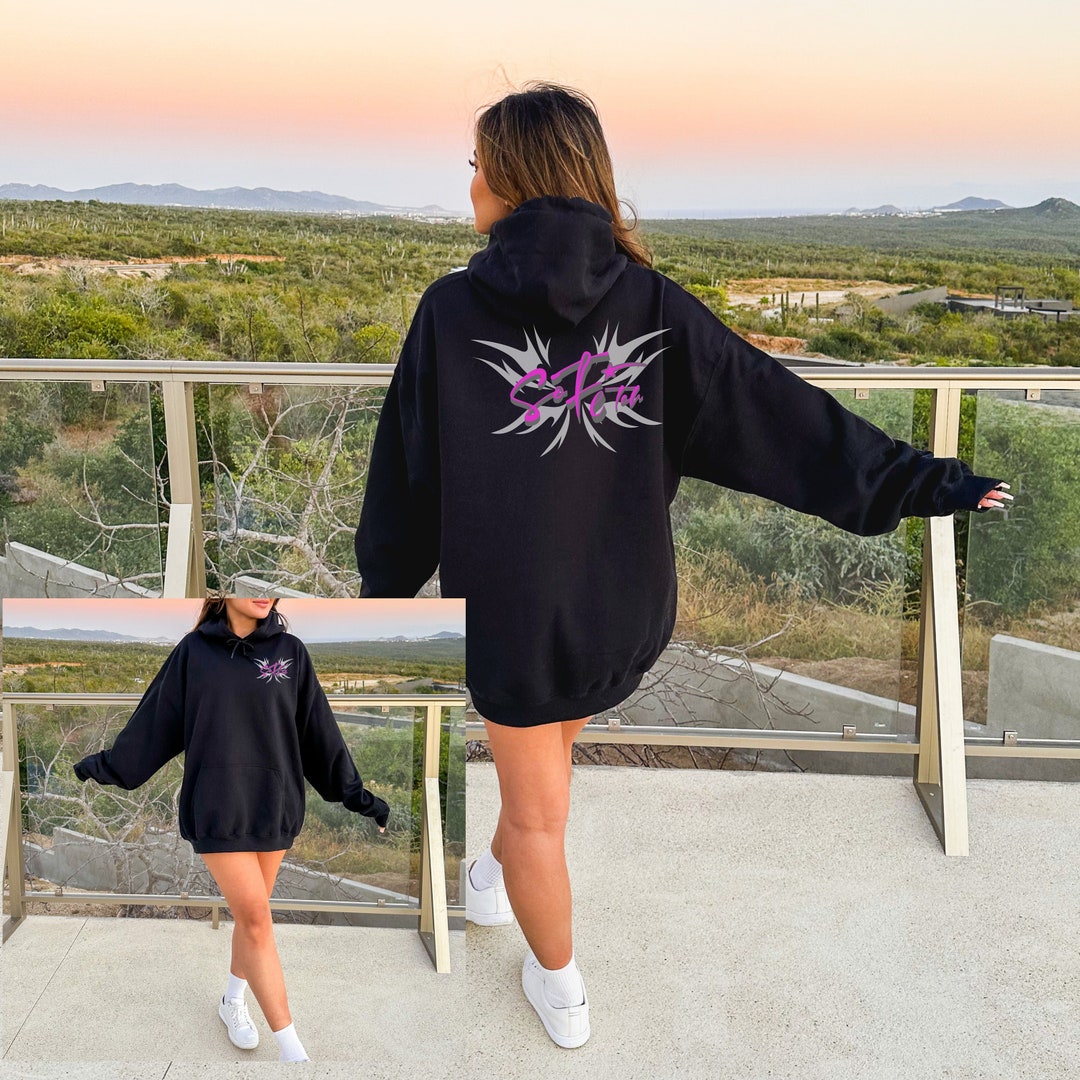 Pink so Fetch Hoodie/mean Girls Meme Hoodie/butterfly Hiphop Streetwear/oversized Baggy/y2k
