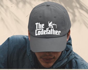 Gorra de papá codificador divertida, regalo tecnológico bordado para programadores