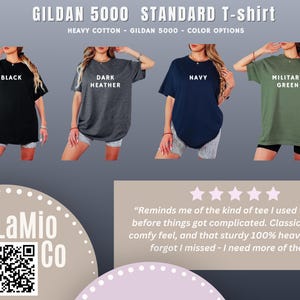 Gildan 5000 budget T-shirt options for GRUMPH funny buffalo graphic shirt in multiple colors.