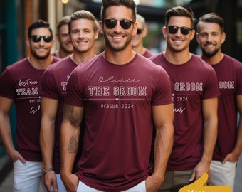 Custom Stag Party T Shirts Team Groom T Shirt Stag Crew Shirts Bachelor Party Shirts Personalised Bachelor Shirts Bachelor Gifts 4XL UK