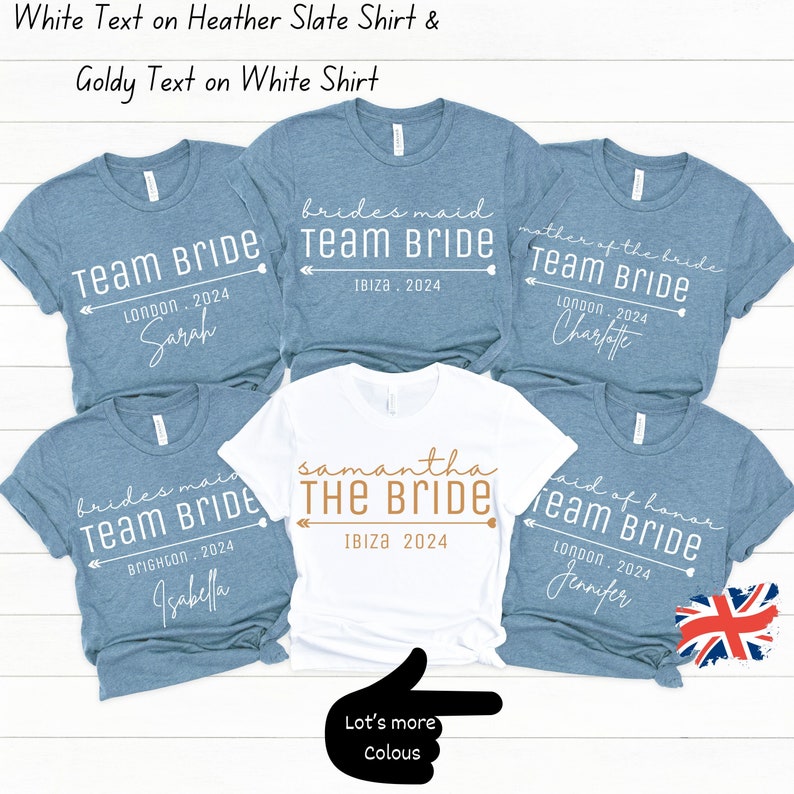 Personalised Hen Party T Shirts, Team Bride T Shirt, Hen Party Shirts ...