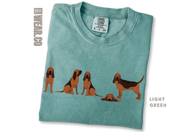 Bloodhound Tshirt Trendy Aesthetic Dog Lover Shirt Funny Blood Hound Top Mother's Father's Day Gift  Dog Show Apparel Comfort Color Tee