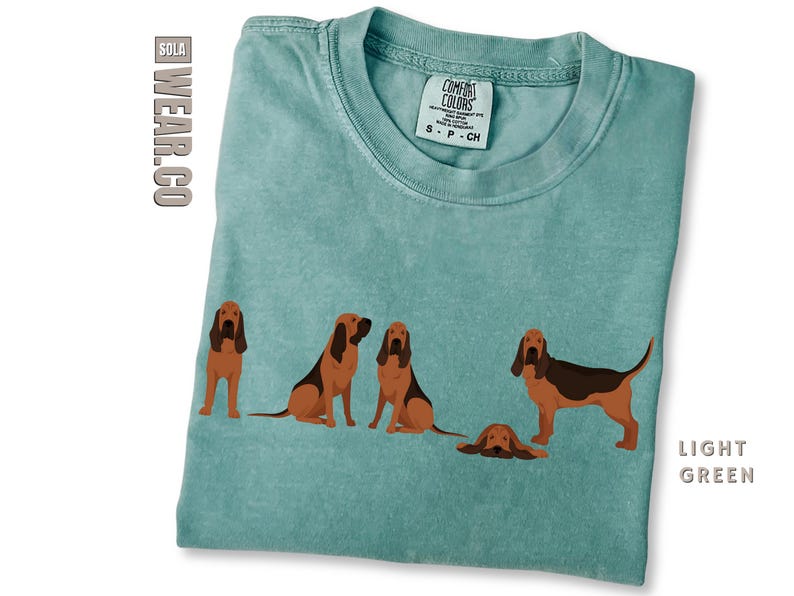 Bloodhound T-shirt Trendy Aesthetic Dog Lover Shirt Funny Blood Hound Top Mother's Father's Day Gift  Dog Show Apparel Comfort Color Tee