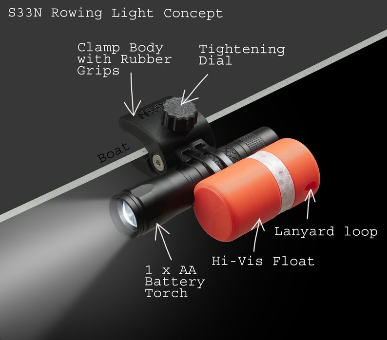 S33N Rowing Light White LED, Float Included image 3