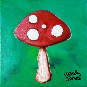 Mushroom Glossy Inkjet Photo Fine Art Print by Wendy Jones