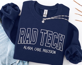 RAD Tech Sweatshirt: Radiologic Technologist Crewneck Sweater, Xray Tech Gifts, Rad Tech Appreciation