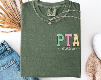 Custom PTA Shirt: Comfort Colors Physical Therapy Tshirt, PT Graduation Gifts for Physical Therapist Assistant