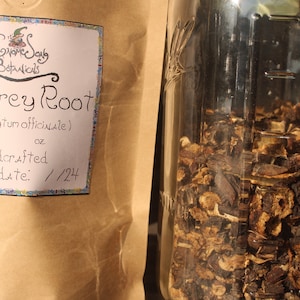 Organic Comfrey Root (dried) 2023 harvest