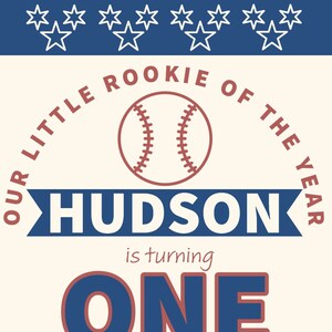 Rookie of the Year | 1st Birthday Invitations |  Baseball Birthday |  Ticket Invitation