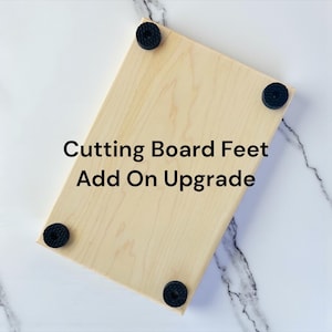 Rubber Feet Add On for Organic Cutting/Charcuterie Board Solid ONE Piece, all-natural, NON-TOXIC, Chemical free Wooden Cutting Boards