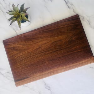 VEGAN, Solid ONE Piece natural, non-toxic, Chemical free Wooden Organic Cutting/Charcuterie Board in Maple, Cherry, Walnut and Jatoba