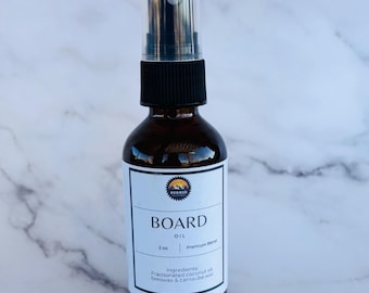 100% Natural/Organic Board Oil for butcher blocks, cutting boards, wooden utensils, etc.