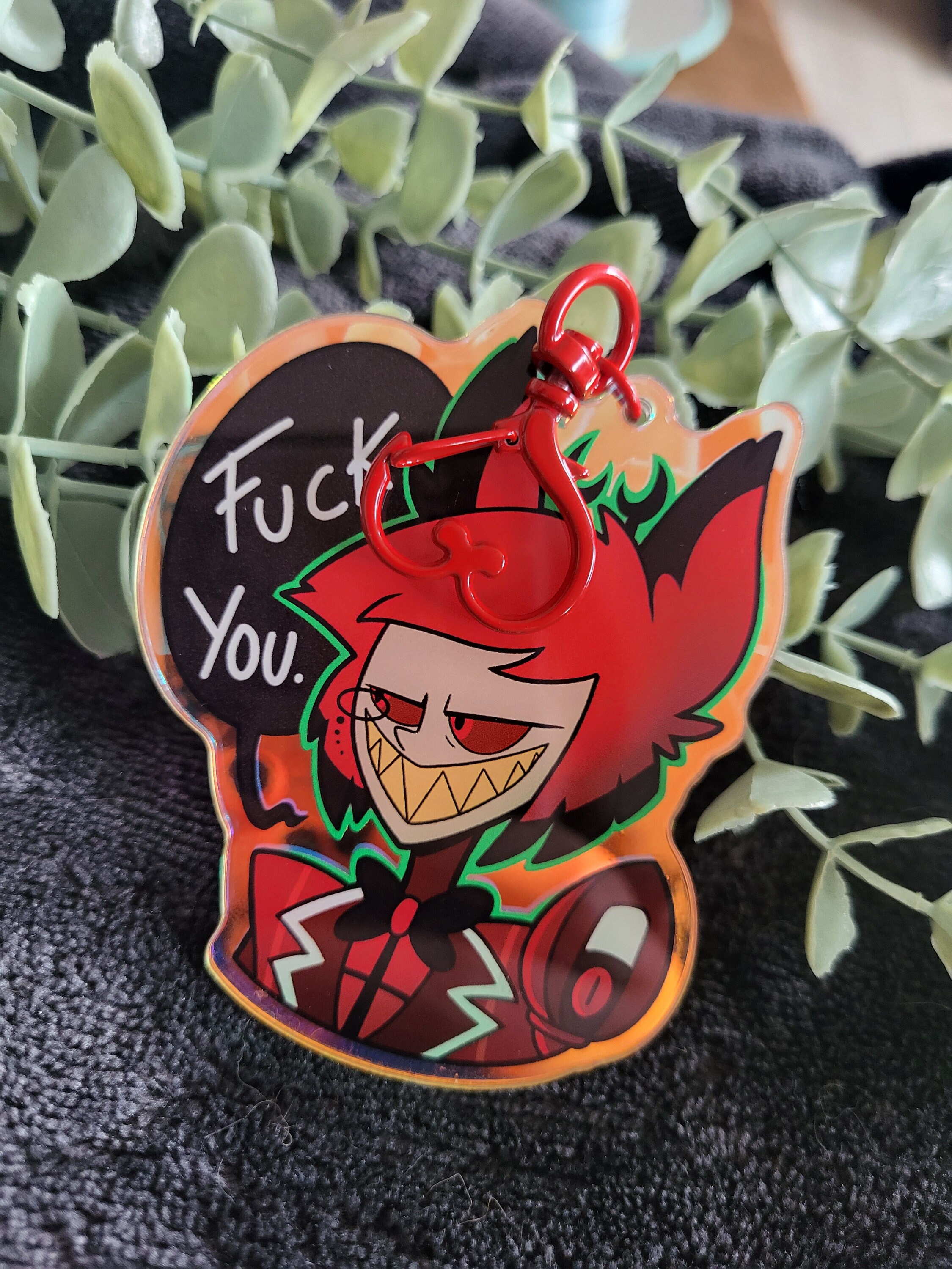 Alastor - Holographic & Acrylic Keychain - Etsy
