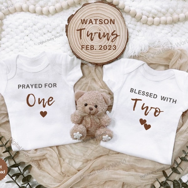 Twin Pregnancy Announcement Digital, Editable Twins Reveal, Social Media Reveal, Boho Baby Announcement Template for Twins, Gender Neutral