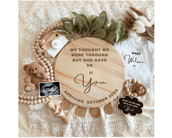 Last One Digital Pregnancy Announcement, Religious Baby Announcement, Reveal for Social Media Instagram, Grand Finale, Baby number 2 3 4 5